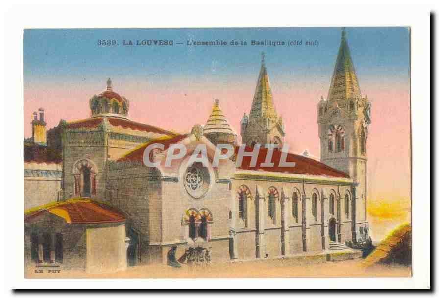 La Louvesc CPA L'ensemble de la basilique (cote Sud)