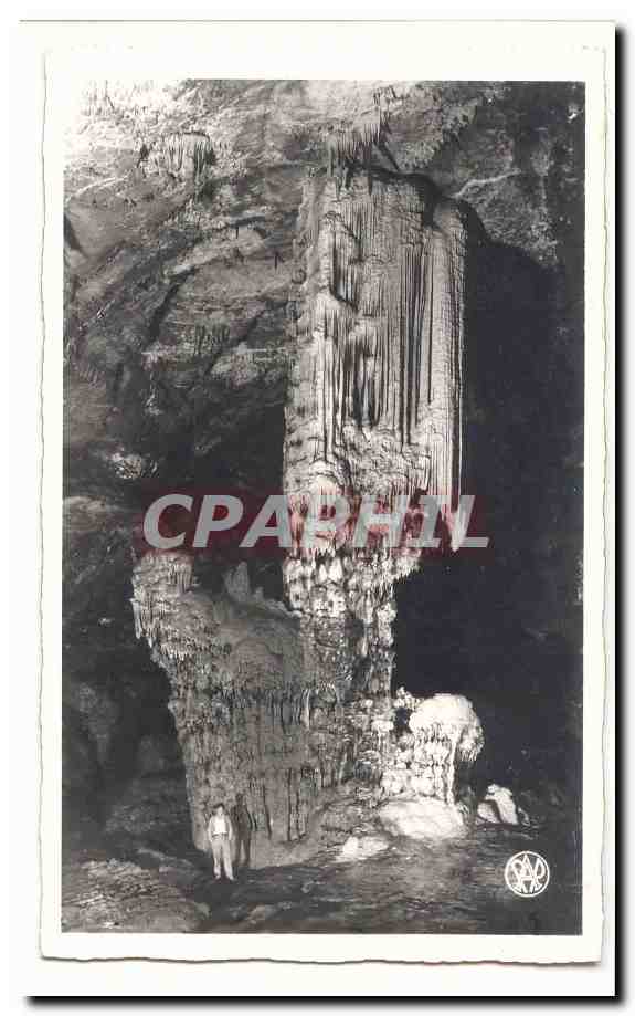 Grotte de la Véronique — stalactites et stalagmites — éditeur anonyme, n° de série non visible