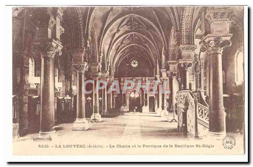 La Louvesc CPA La chaire et le portique de la basilique St Regis