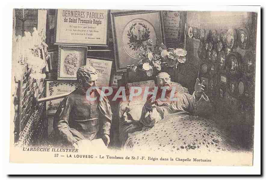 La Louvesc CPA Le tombeau de St J F Regis dans la chapelle mortuarei