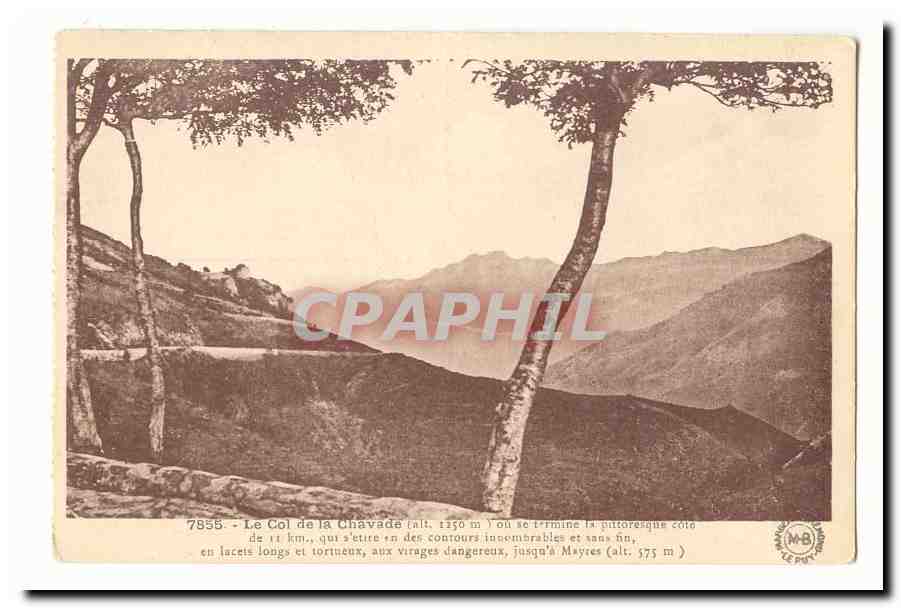 Col de la Chavade — Panoramablick — M.B. LE PUY, n°7858