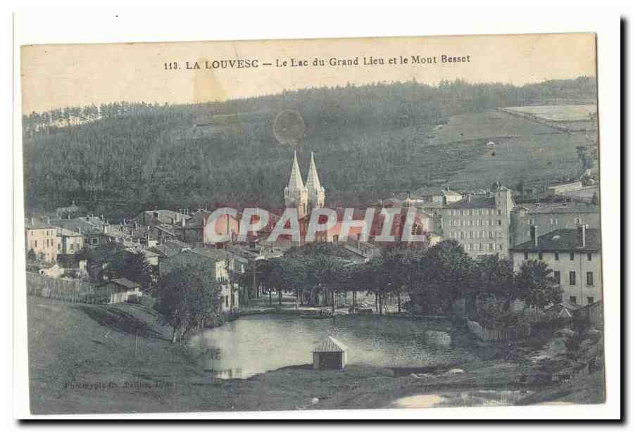 La Louvesc CPA Le lac du Grand lieu et le Mont Besset