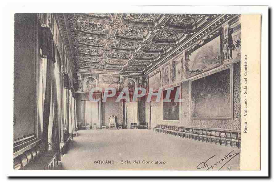 Italie Italia Vaticano CPA Sala del Concistoro