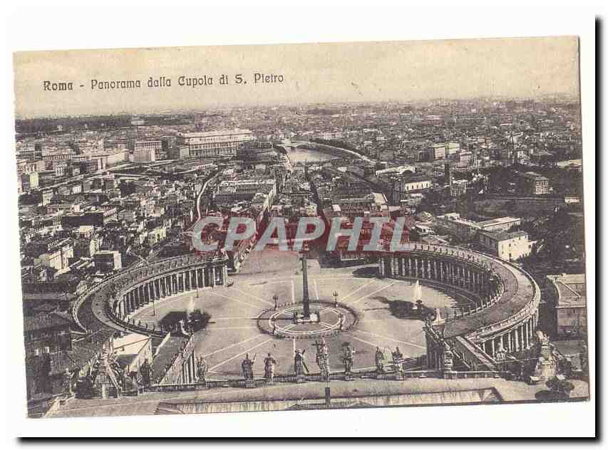 Italie Italia Roma CPA Panorama dalla Cupola di S Pietro