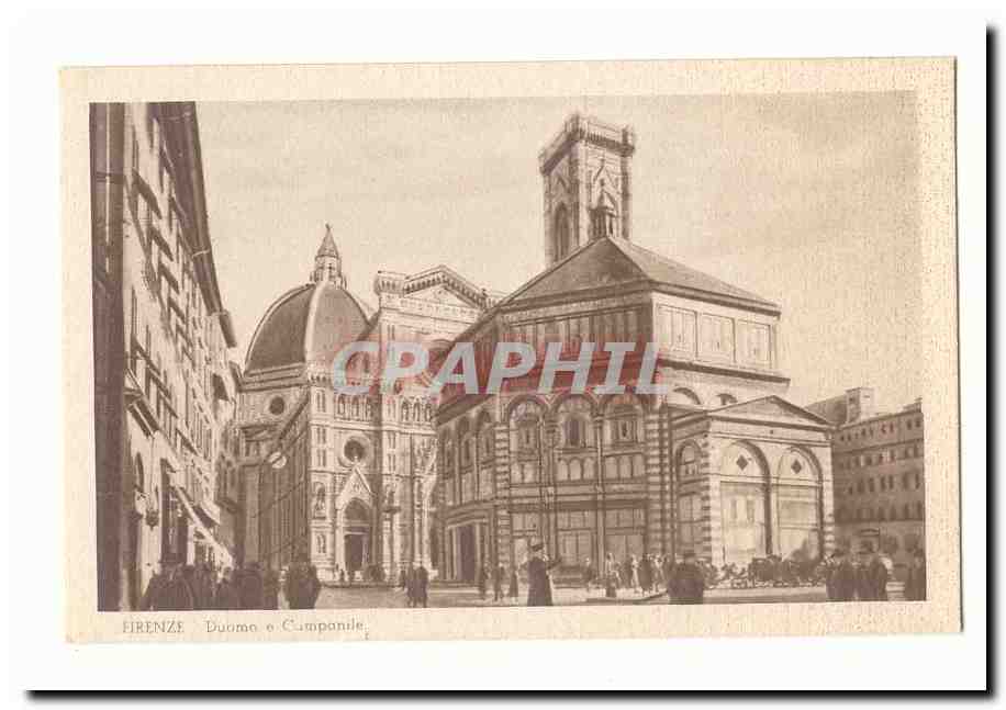 Italie Italia Firenze CPA Duomo e Capanile