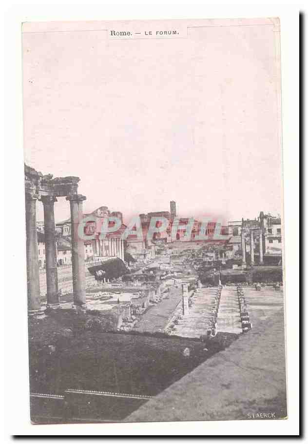 Italie Italia Rome CPA Le forum