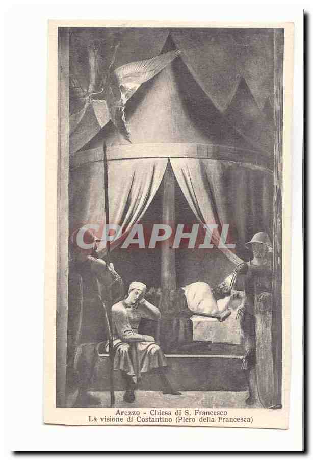 Italie Italia Arezzo CPA Chiesa di S Francesco La visione di Costantino (Piero della Fancesca)