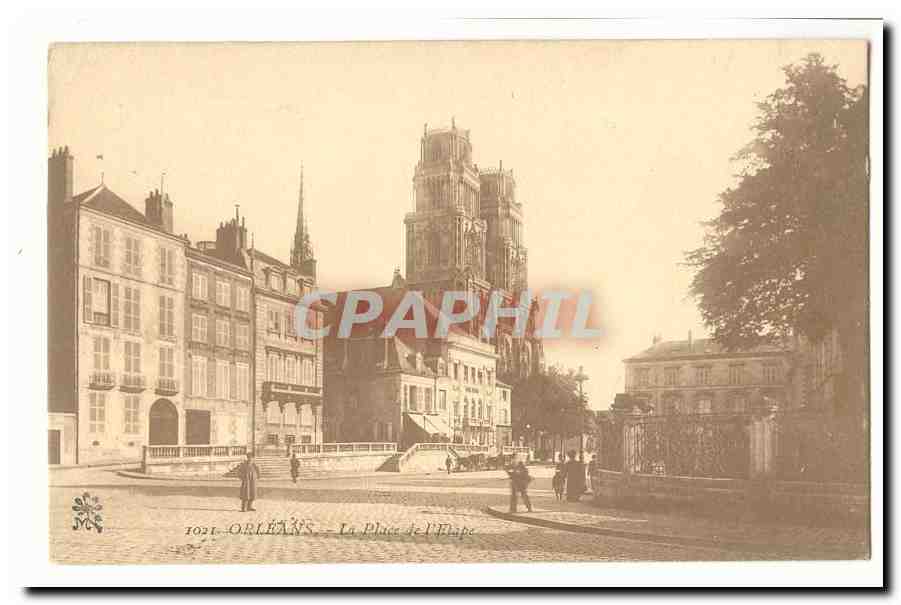 Orleans CPA La place de l'etape
