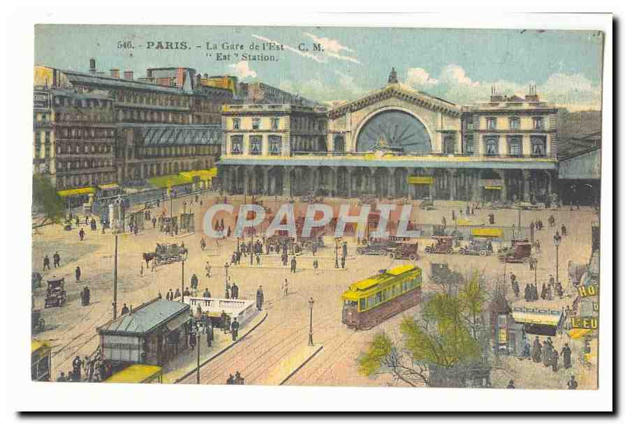 Paris (10eme) CPA La gare de l'est