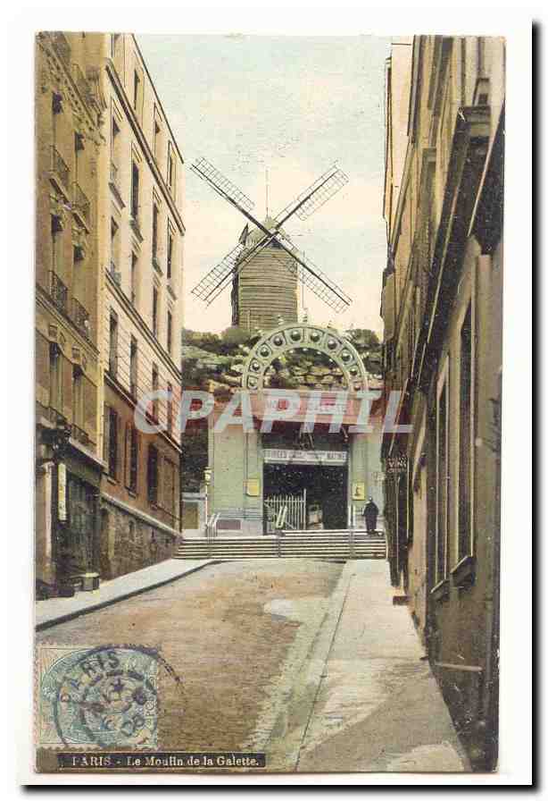 Paris (18eme) CPA Le moulin de la Galette (mill)