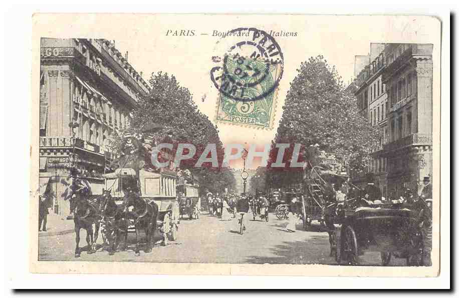 Paris (9eme) CPA Boulevard des Italiens