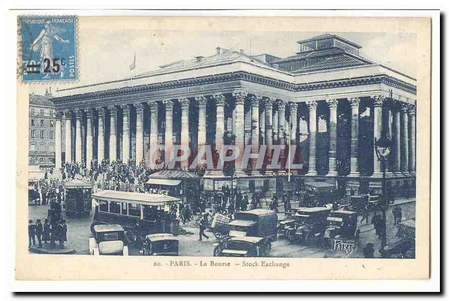 Paris (2eme) CPA La Bourse Stock Exchange