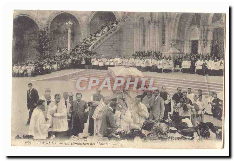 Lourdes CPA La benediction des malades