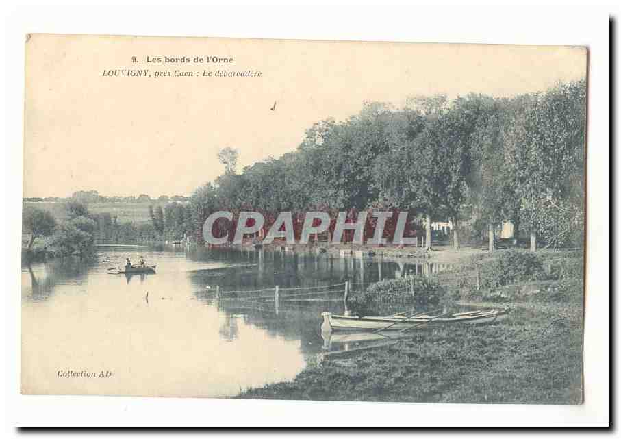Les Bords de l´Orne CPA Louvigny pres Caen : le debarcadere