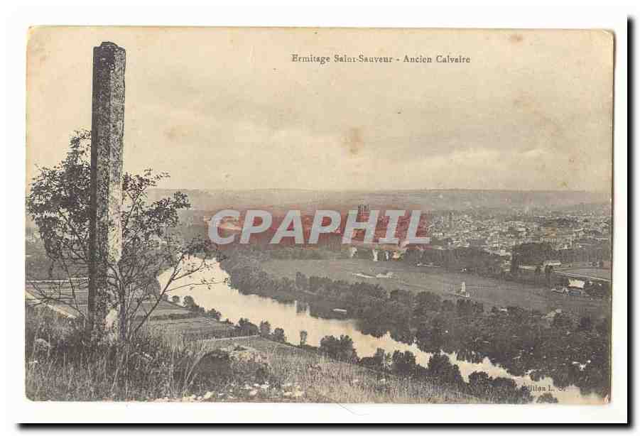 ERmitage Saint Sauveur CPA Ancien calvaire