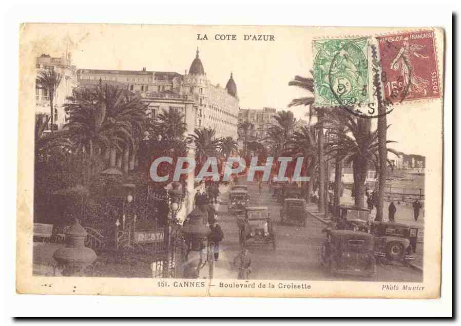 Cannes CPA Boulevard de la Croisette