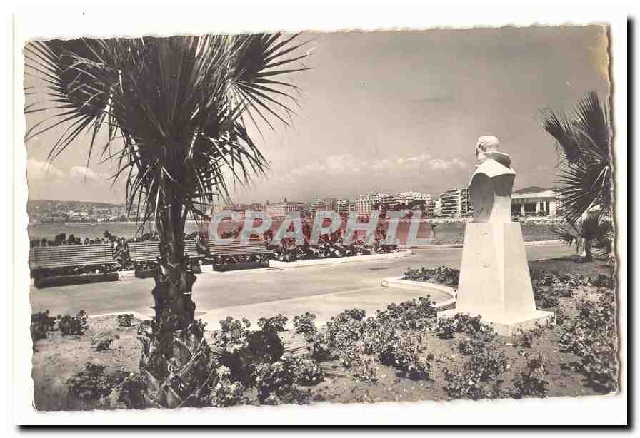 Cannes CPA Vue generale des nouveaux jardins