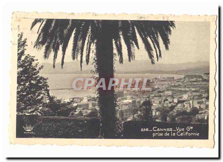 Cannes CPA Vue generale prise de la Californie