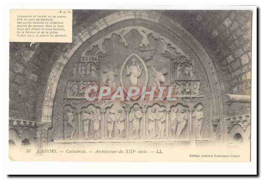 Cahors — Cathédrale — Architecture du XIIIe siècle — LL — Édition spéciale Euphrasie Imbert