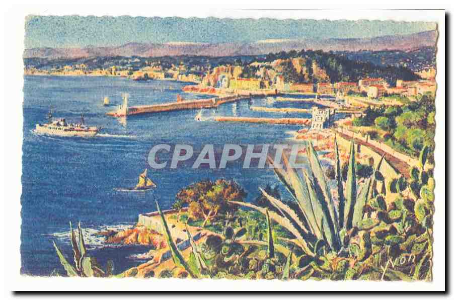 Nice CPA Vue generale prise du Mont Boron