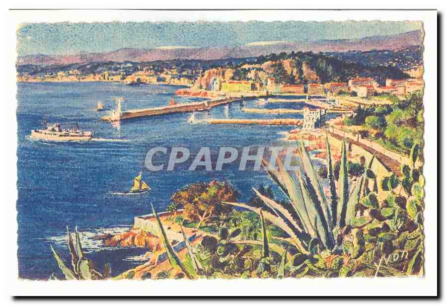 Nice CPA Vue generale prise du Mont Boron