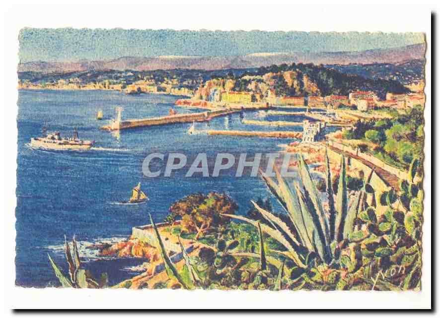 Nice CPA Vue generale prise du Mont Boron