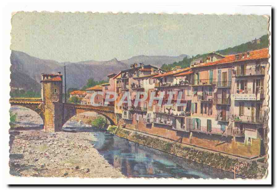 Sospel CPA Vieilles maisons sur la Bevera