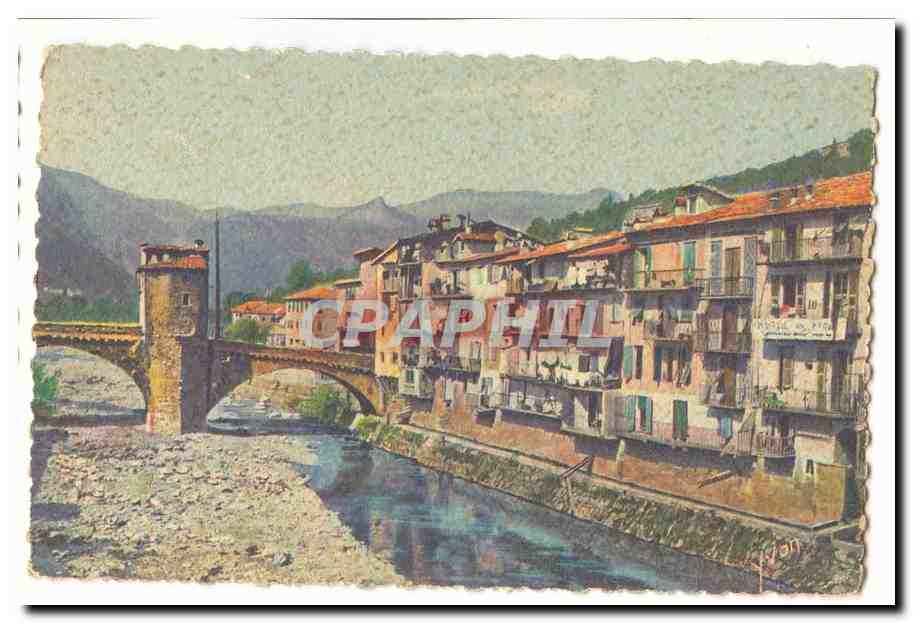 Sospel CPA Vieilles maisons sur la Bevera