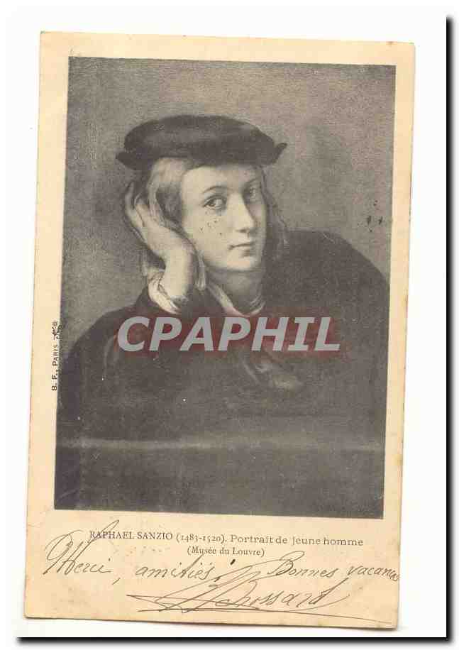 Raphaël Sanzio — Portrait de jeune homme — Musée du Louvre — B. F. Paul