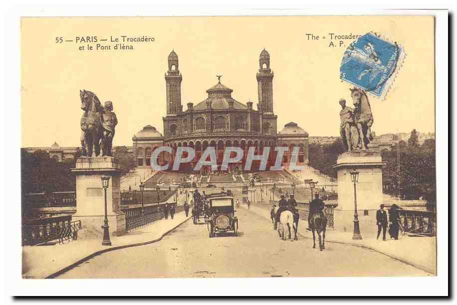 Paris — Das Trocadéro und der Pont d'Iéna — Das « Trocadero » A.P.