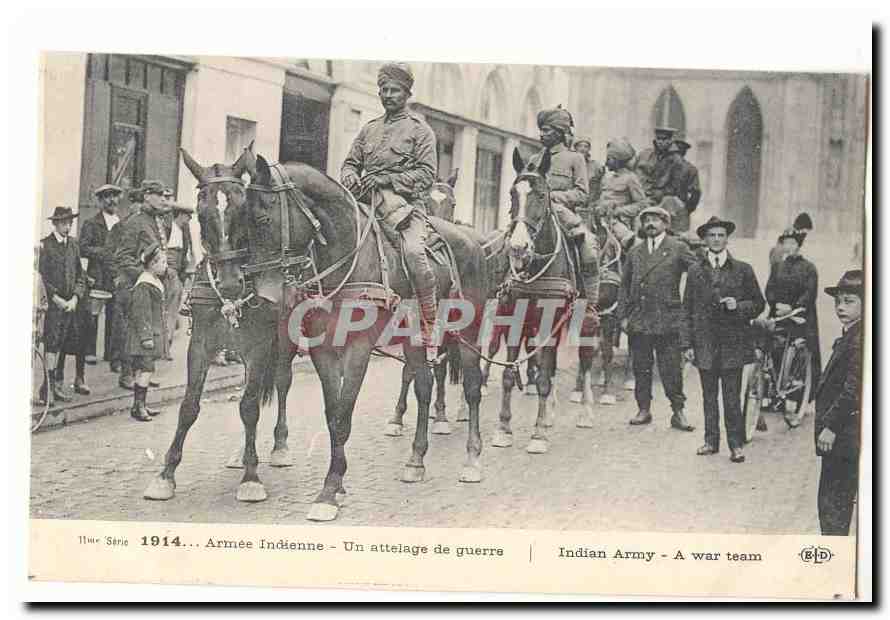Esercito Indiano - Un equipaggio di guerra — 11ª serie 1914 — Editore BID