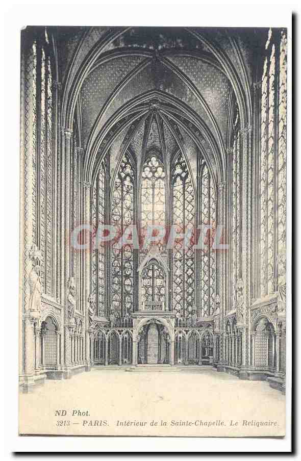 Paris CPA Interieur de la Sainte Chapelle Le reliquaire