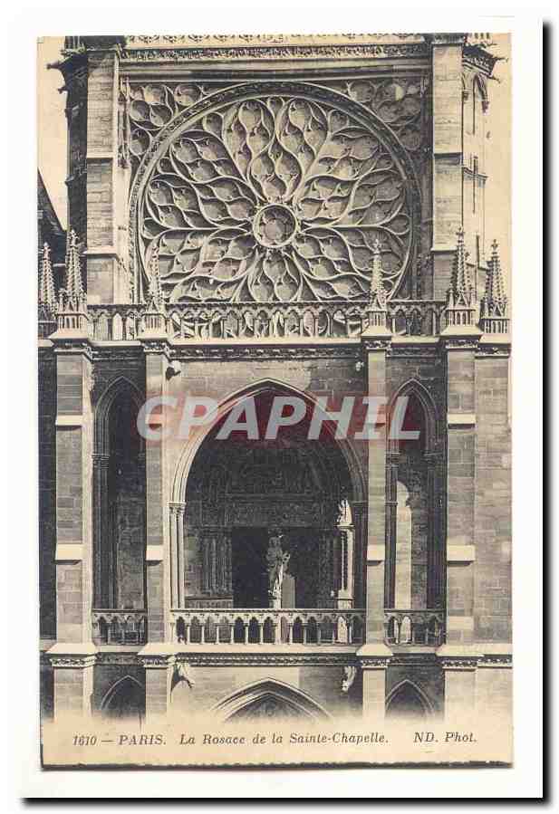 Paris CPA La Rosace de la Sainte Chapelle