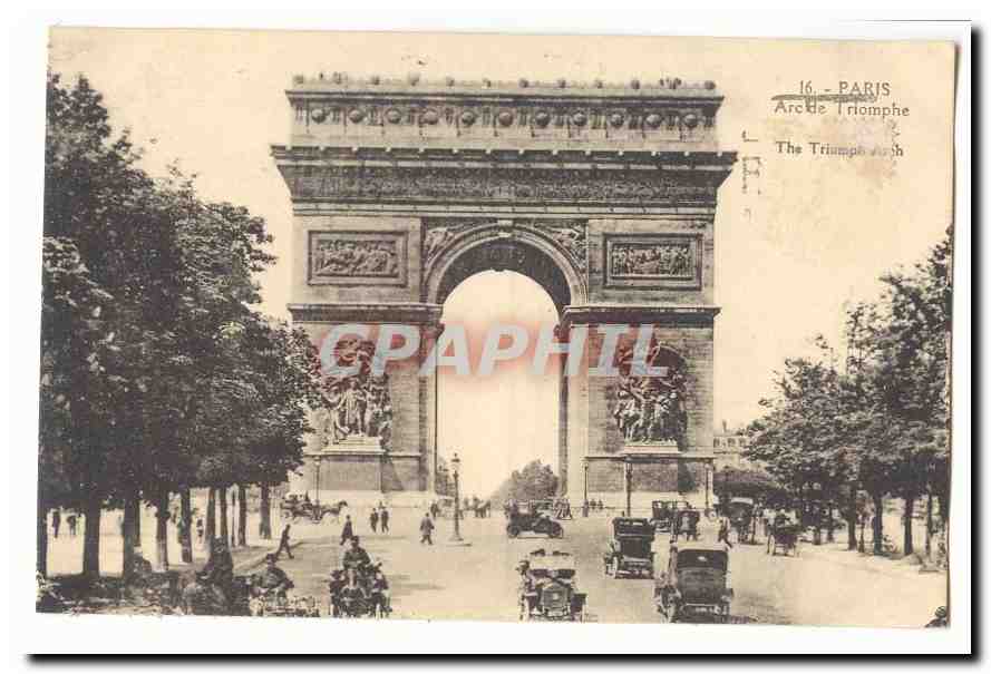 Paris (8eme) CPA L´arc de triomphe