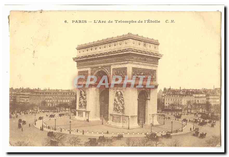 Paris (8eme) CPA L'arc de triomphe de l'Etoile