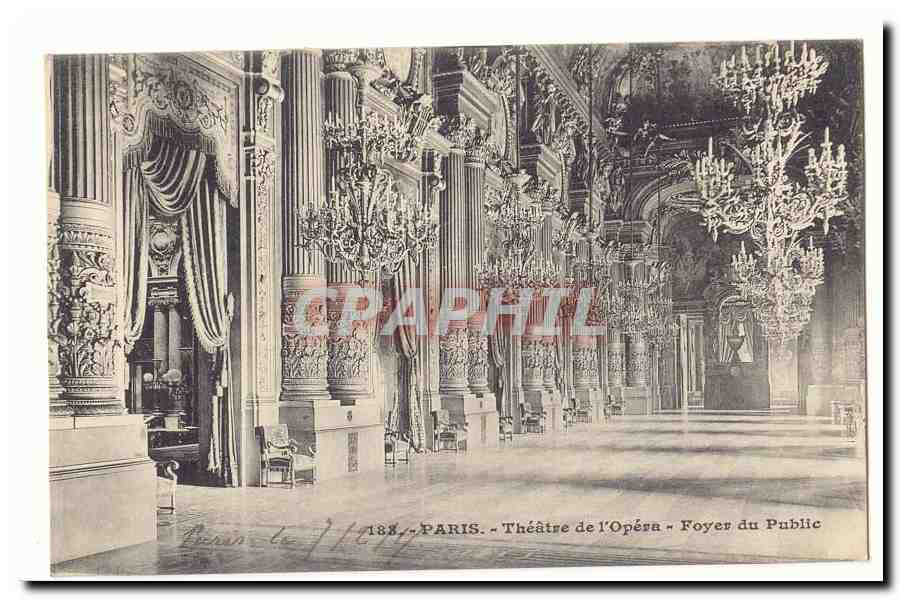Paris (8eme) CPA theatre de l'opera Foyer du public