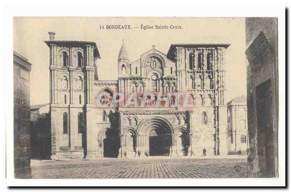 Bordeaux CPA Eglise sainte Croix