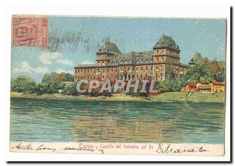 Italie Italia Torino CPA Castello del Valentino sul Po