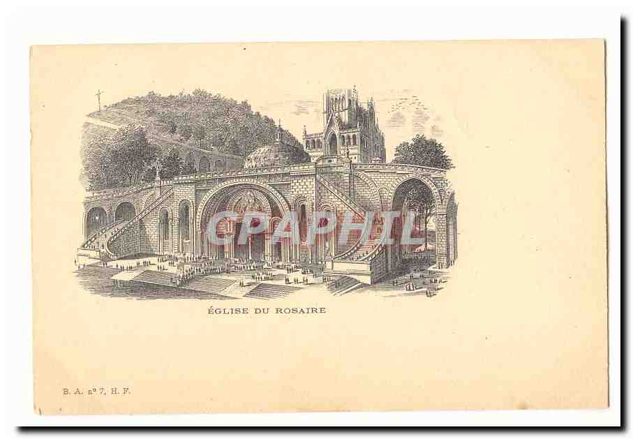 Lourdes CPA Eglise du rosaire