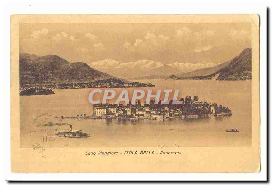 Italie Italia CPA Laggio Maggiore Isola Bella Panorama