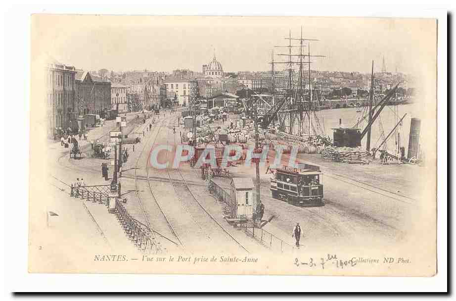 NANTES — Vue sur le Port prise de Sainte-Anne — Collection ND Phot.