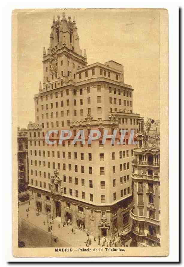Espagne Espana CPA Madrid palacio de la Telefonica