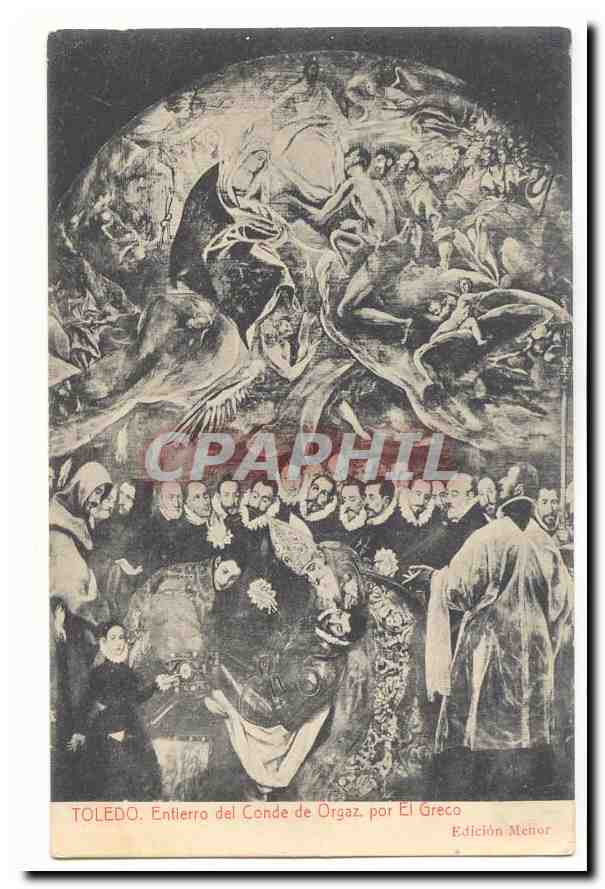 Toledo. Entierro del Conde de Orgaz — par El Greco — Édition Meñor