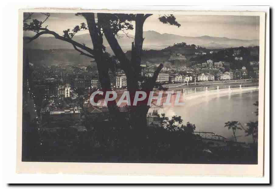 Espagne Espana CPA San Sebastian Vista desde el monte Urgull