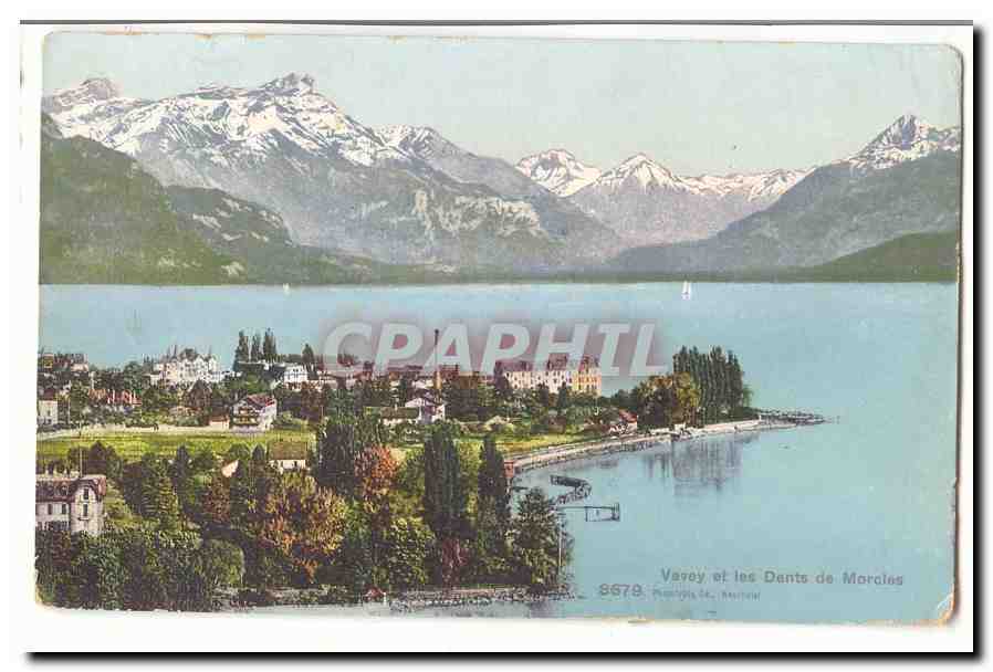 Suisse CPA Vevey et les dents de Morcles