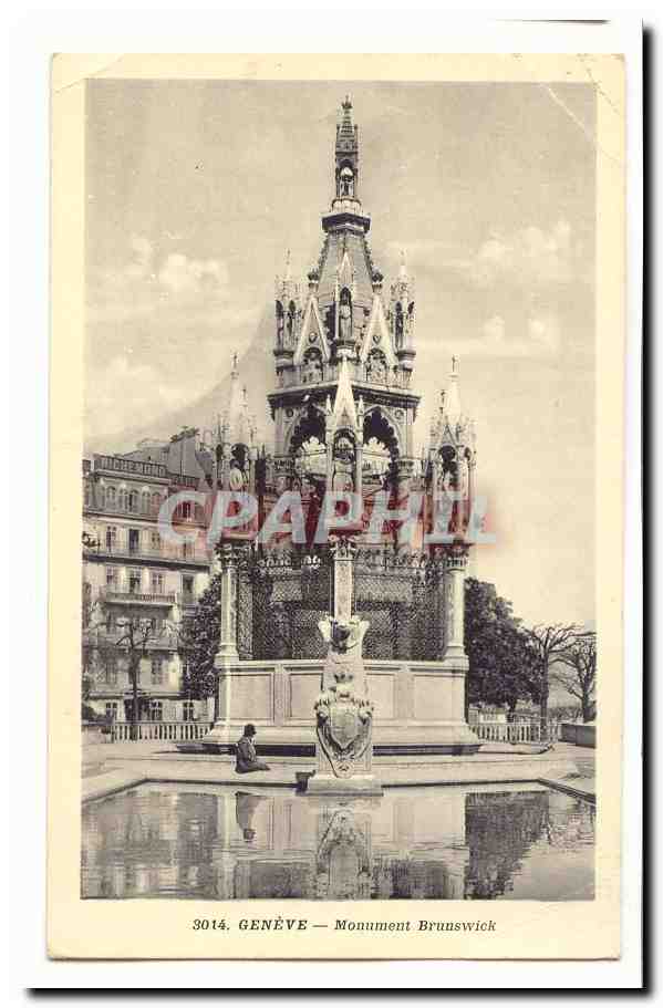 Suisse CPA Geneve Monument Brunswick