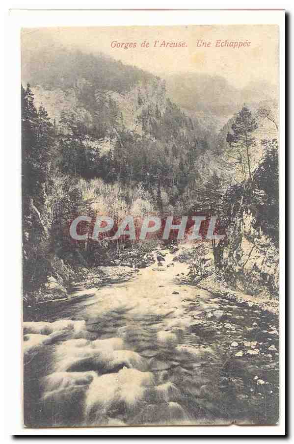 Suisse CPA Gorges de l'Areuse une echappee