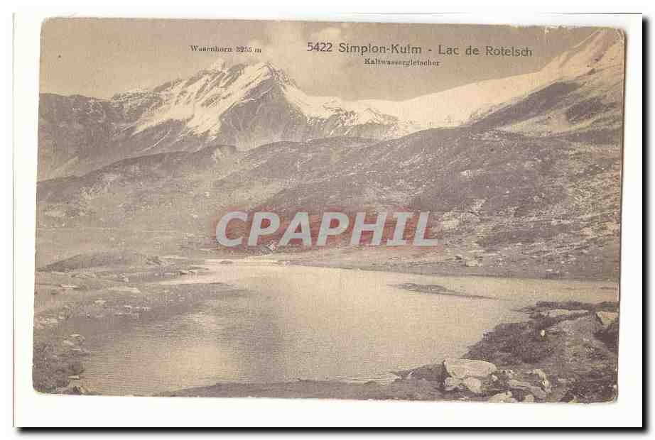 Suisse CPA Simplon Kulm Lac de Rotelsch