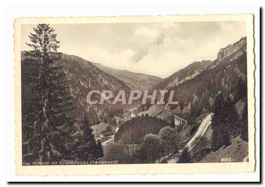 Suisse CPM Das Hollental mit Ravennabrucke (Schwarzwald)