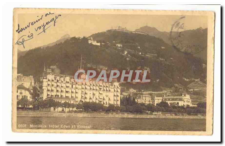 Suisse CPA Montreux Hotel Eden et Kursaal